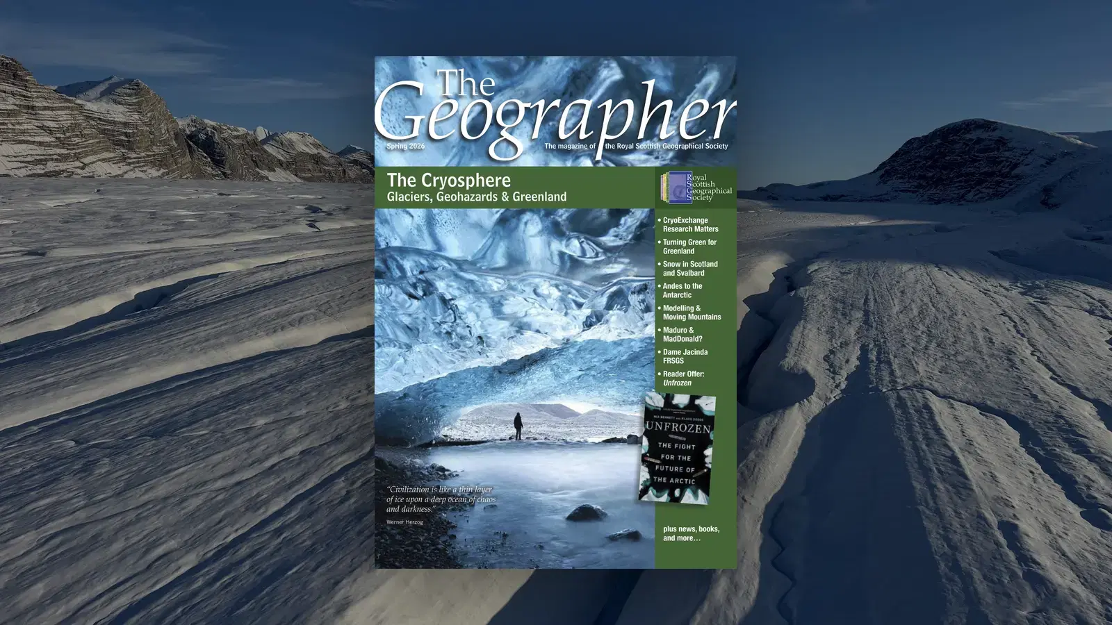 Featured in The Geographer: Measuring Glaciers and Tracking Icebergs in Canada’s High Arctic